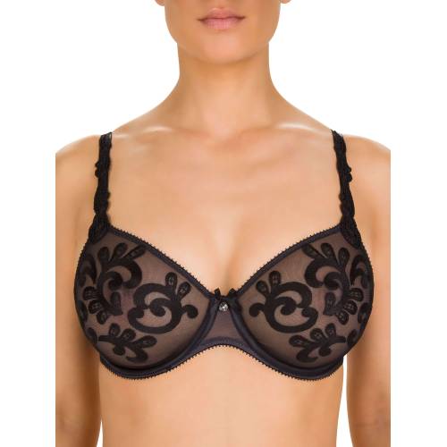 Felina Conturelle 802864 bra with thermally embossed cups SPARKLE black front