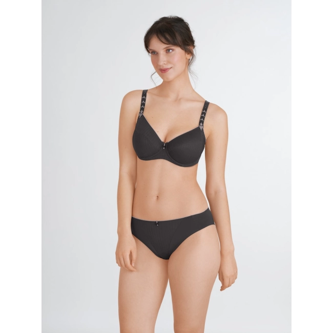 Felina 205283 Soft Underwire Bra – Elegant & Comfortable | Obsidian Black front