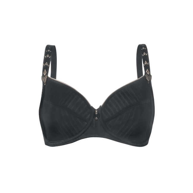 Felina 205283 Soft Underwire Bra – Elegant & Comfortable | Obsidian Black front